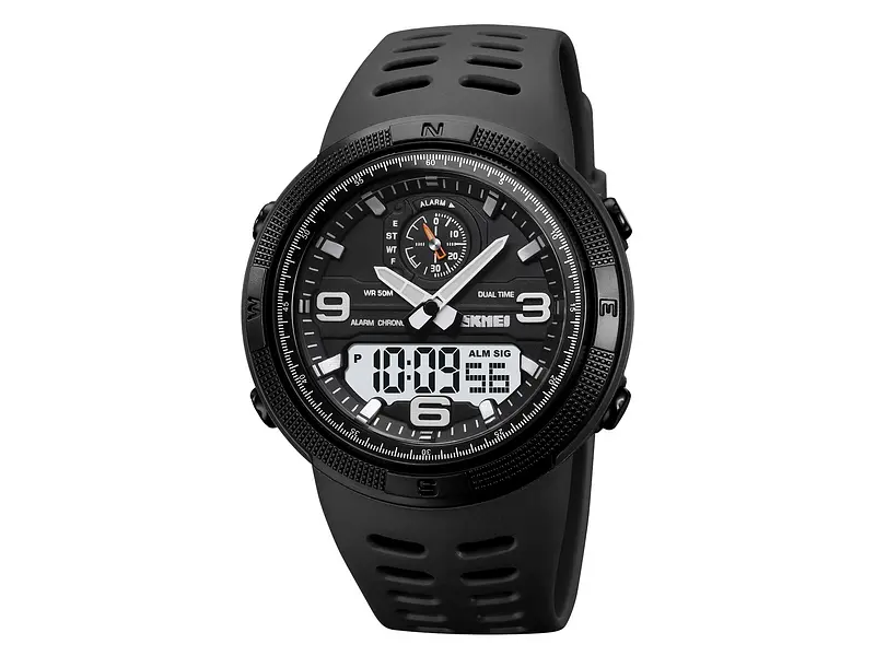 Чоловічий наручний годинник 1655BKWT Black-White Skmei acs0030650 - фото 2
