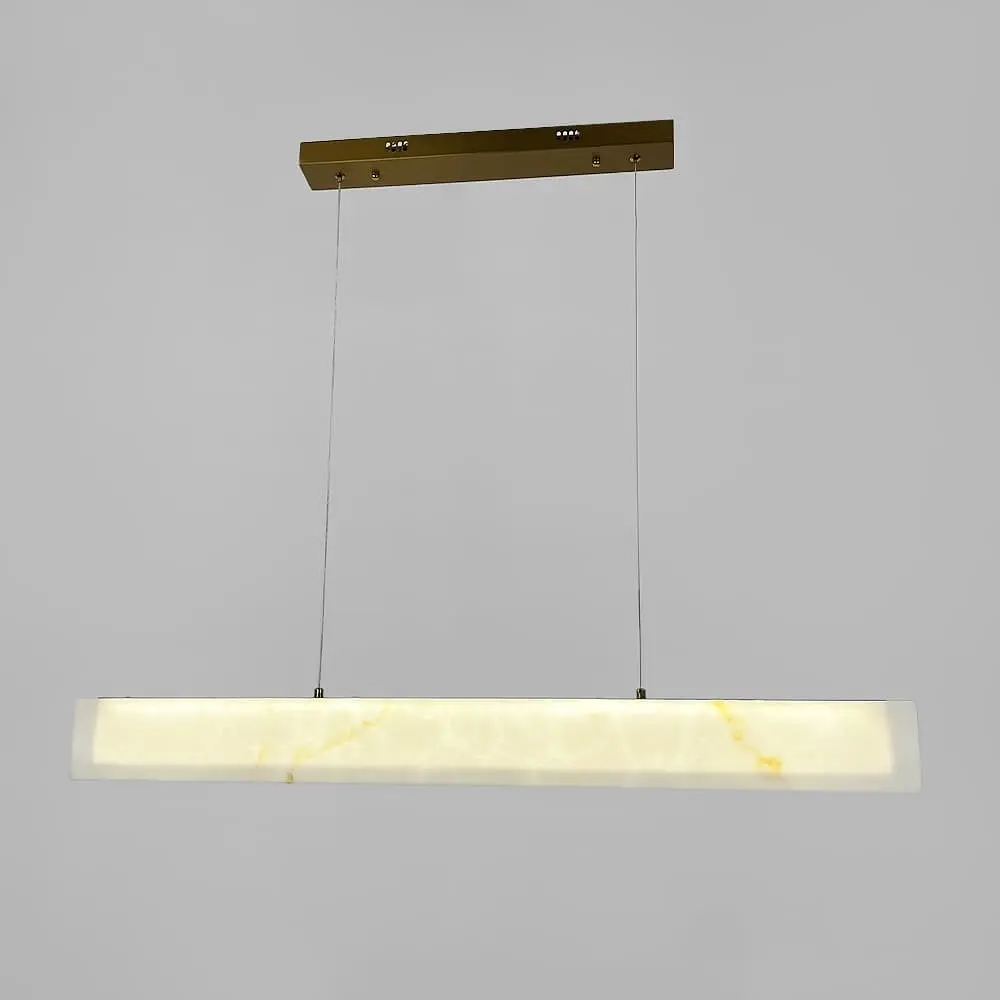 Подвесная люстра с эффектом мрамора в удлиненном корпусе 100 см Ст. MJ364L-1000 | Line F - фото 3