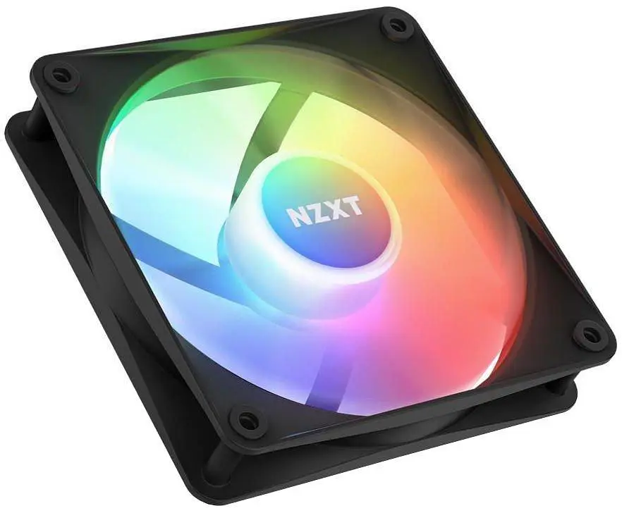 Вентилятор NZXT NZXT, F140RGB Core - 140mm - Hub-mounted RGB Fans-Single (Black) (RF-C14SF-B1) - фото 2