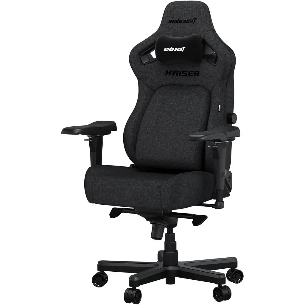Ігрове крісло Anda Seat Kaiser 4 Dark Grey Fabric Size XL (AD12YDDC-XLL-20-GB-CF) - фото 2