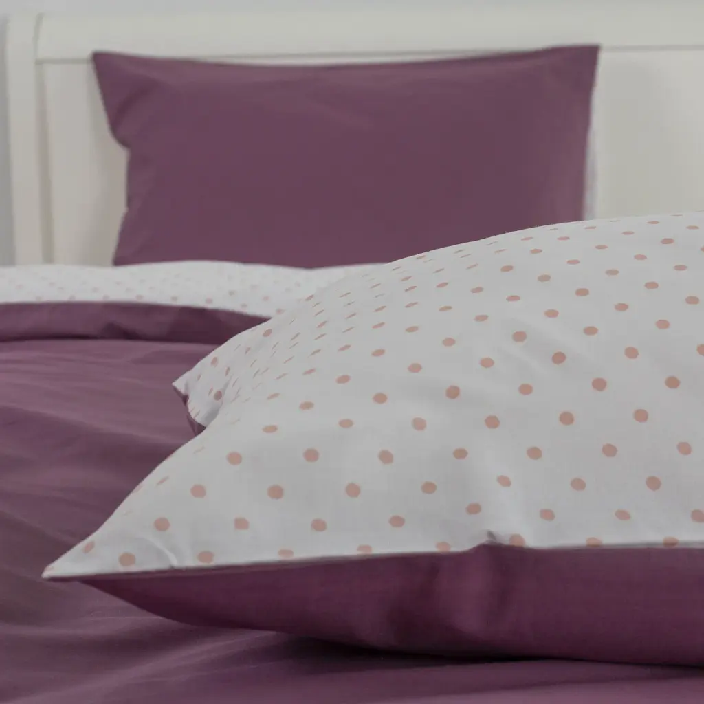 Комплект постільної білизни ТЕП Wine Dots полуторний фіолетовий - фото 5