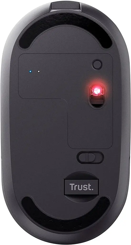 Компьютерная мышь Trust Puck Rechargeable Ultra-Thin BT/WL Silent черный teh0014000 - фото 5