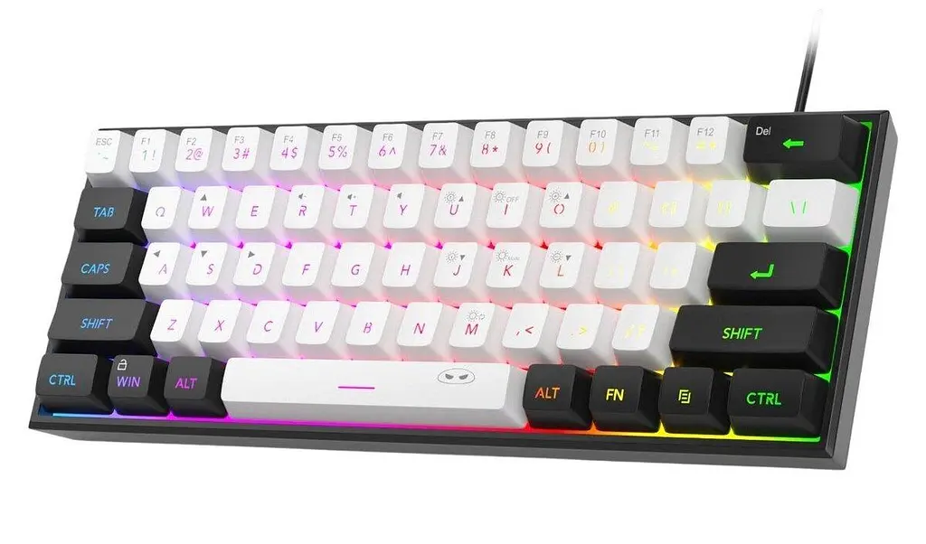 Клавіатура MageGee TS91 RGB (6971969727502-UA) Black/White (G-000003786) - фото 8