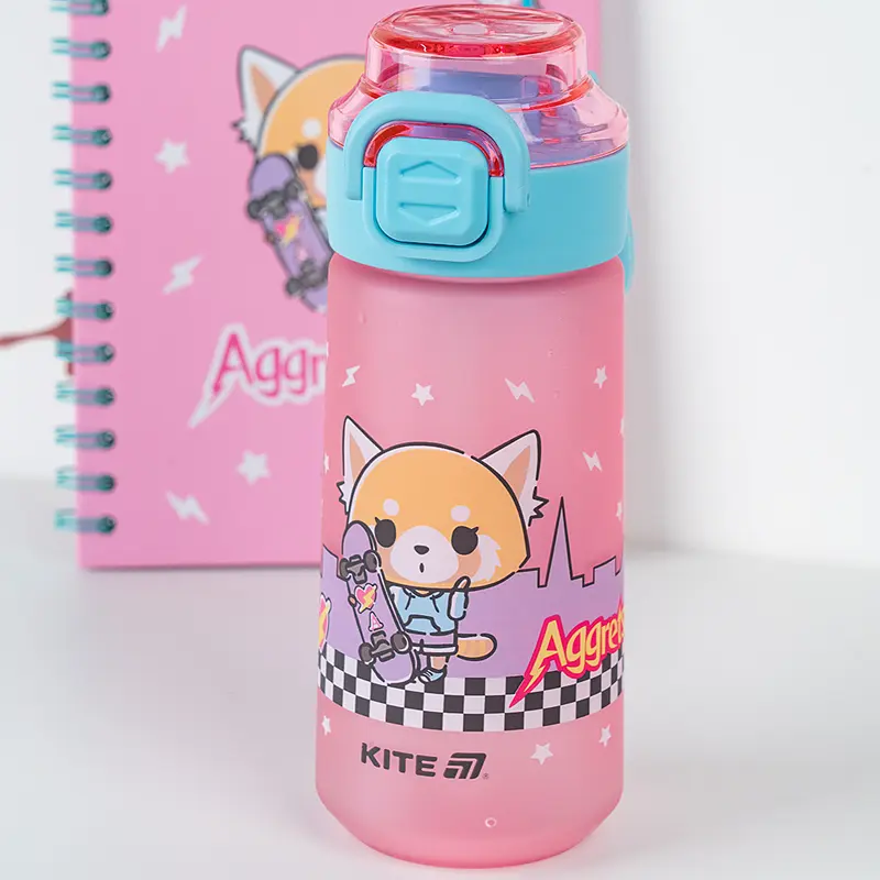 Бутылочка для воды Kite Aggretsuko розовая 560 мл (AR25-1213) - фото 7