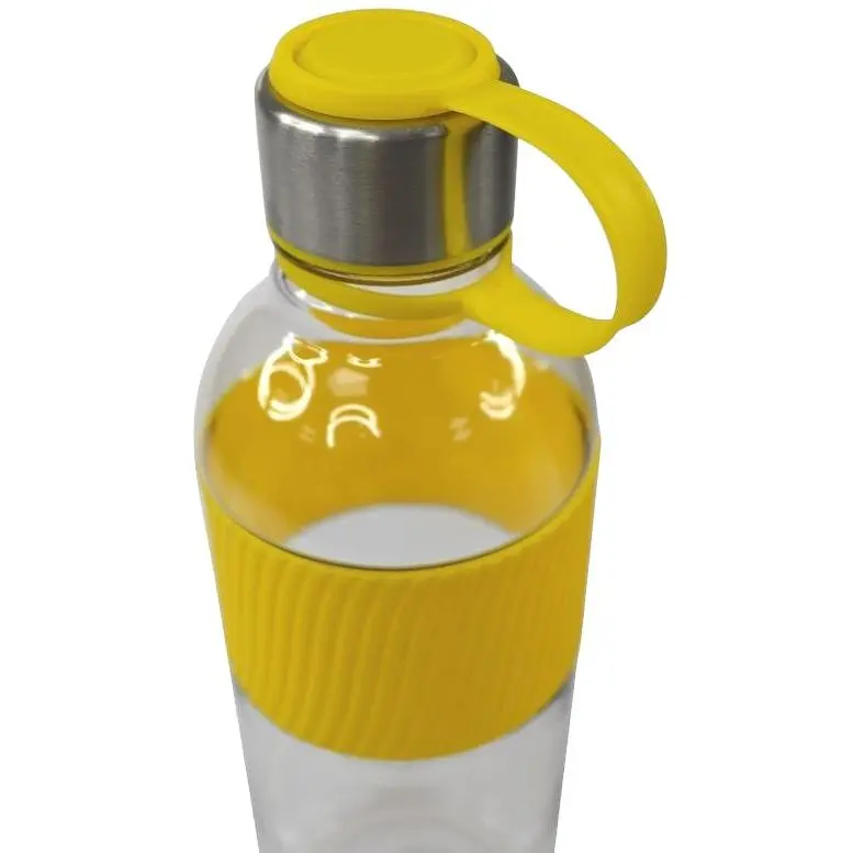 Пляшка для води Bergamo Limpid 850 мл жовта (20222wb-05) - фото 4