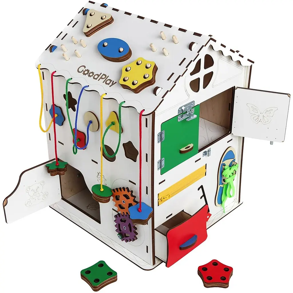 Развивающий центр GoodPlay Бизидом с подсветкой 50х35х35 см (B009) - фото 7