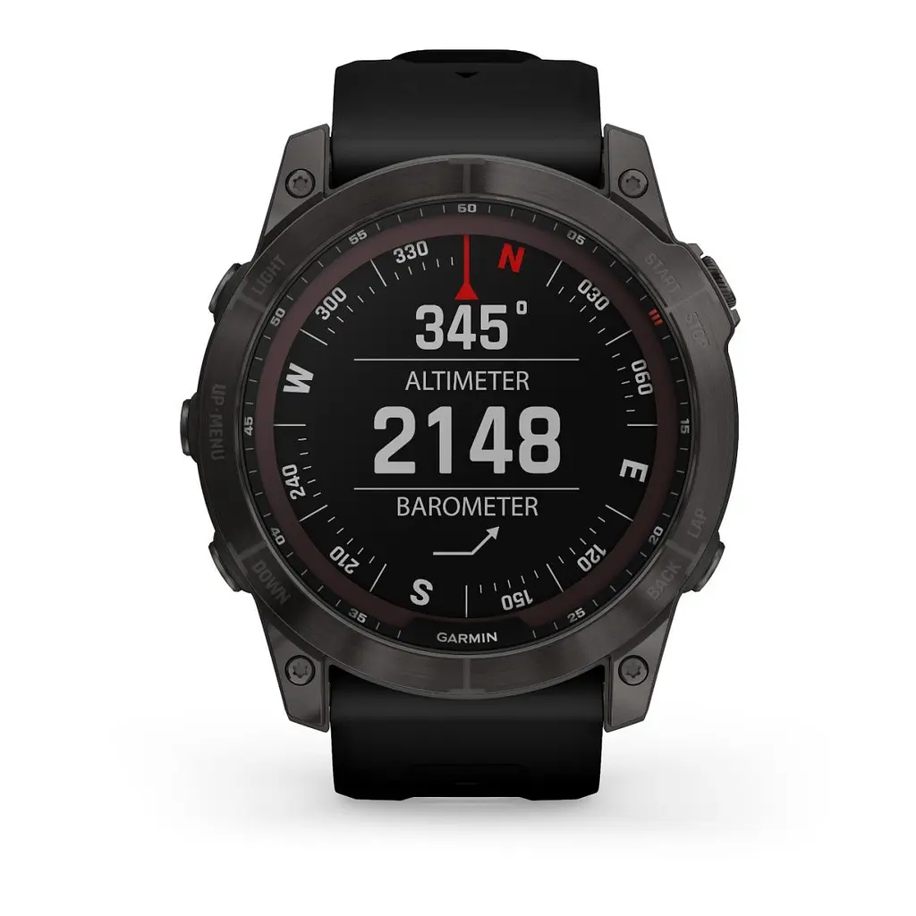 Смарт-годинник Garmin Fenix 7X Sapphire Solar Edition Carbon Gray DLC Titanium with Black Band (010-02541-10/11) [67448] - фото 5