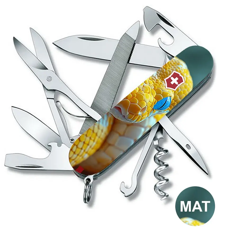 Ніж Victorinox Mountaineer Animal 91мм 18функ черв Змій - фото 2