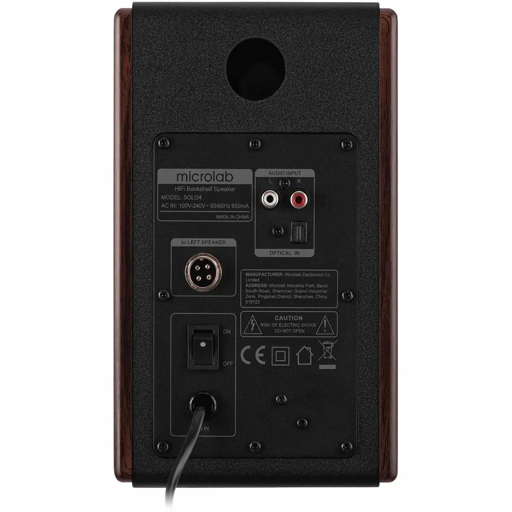 Акустична система 2.0 Microlab SOLO 4, 60Вт, темно-коричнева - фото 3