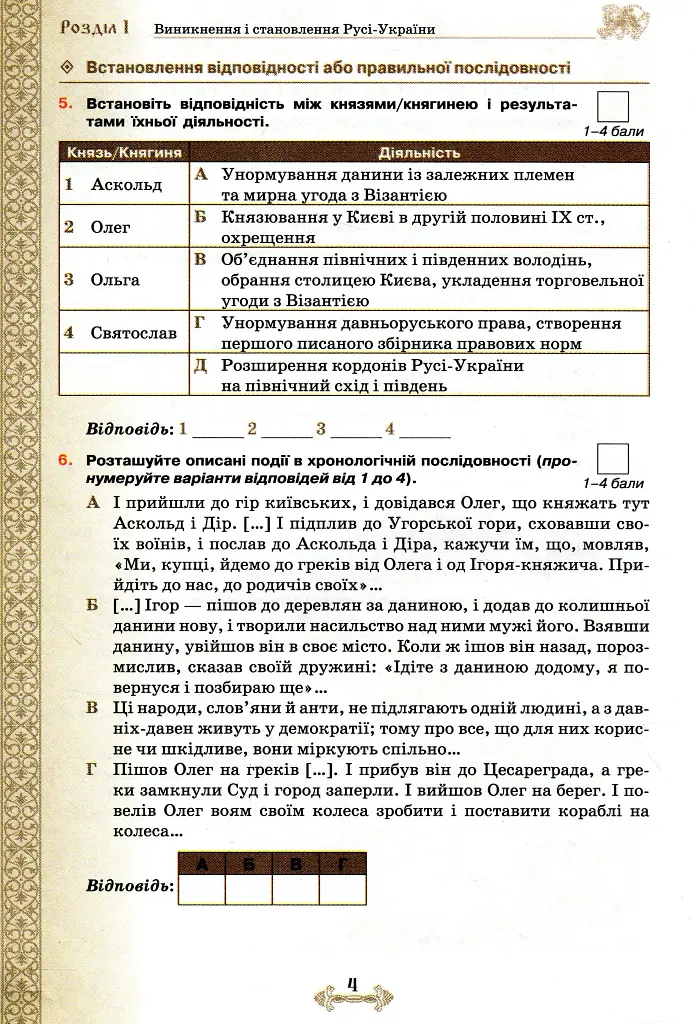 Історія України. 7 клас. Мої досягнення. Тематичне оцінювання - Ігор Щупак - фото 4