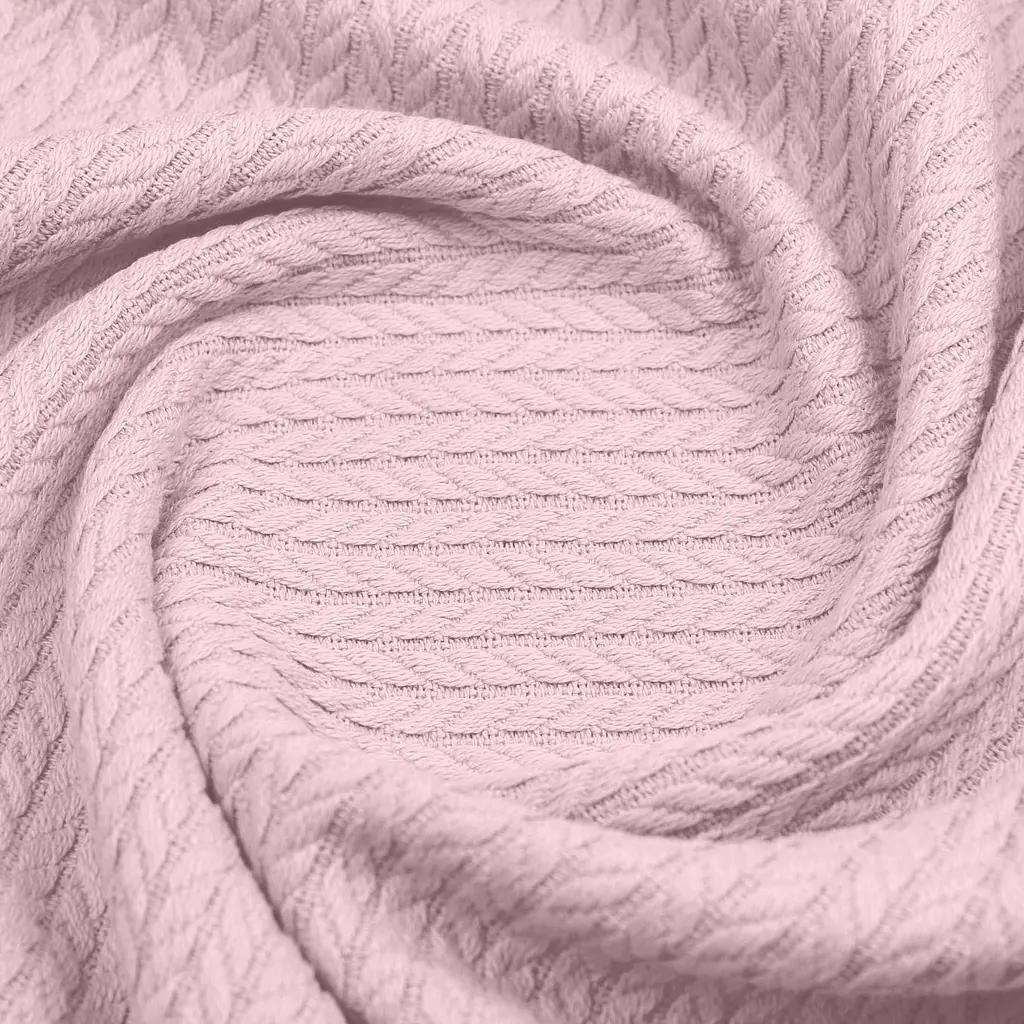 Плед покривало Cosas Blush Knitted Braid 240х260 см косичка (Blanket_11Blush_KnittedBraid_240x260) - фото 3