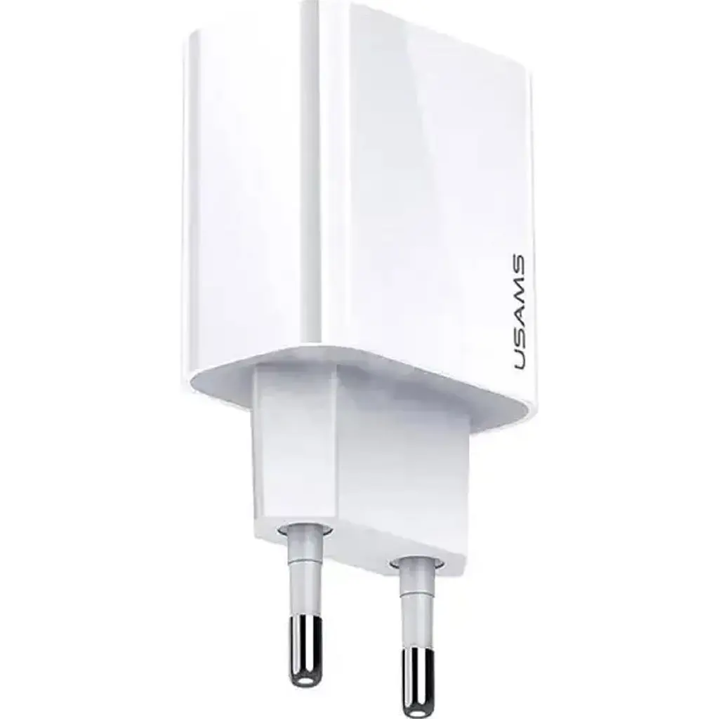 Сетевое зарядное устройство Usams T48 KiT T22 18W + Cable U-Turn USB-A to micro-USB White [160792] - фото 5