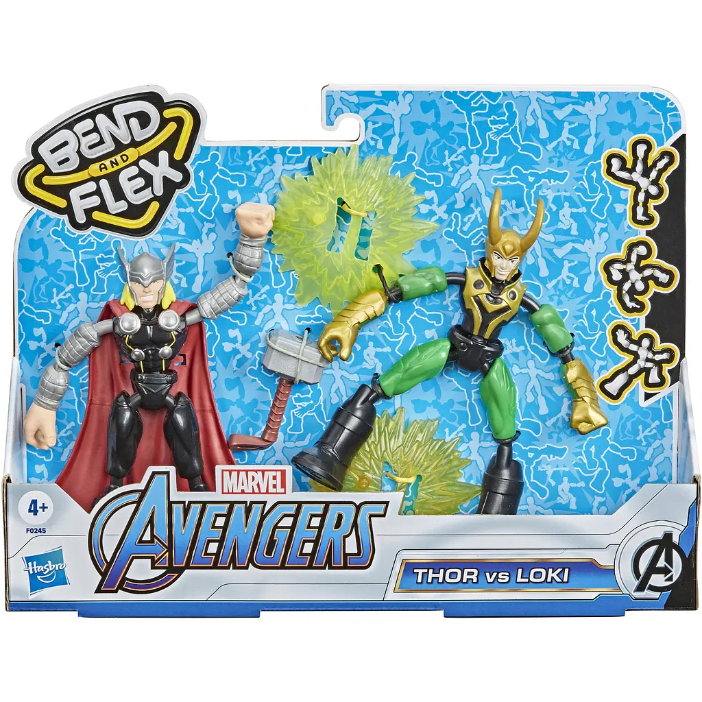 Ігровий набір Hasbro Marvel Avengers Bend and Flex Tour vs Loki  (F0245) - фото 4