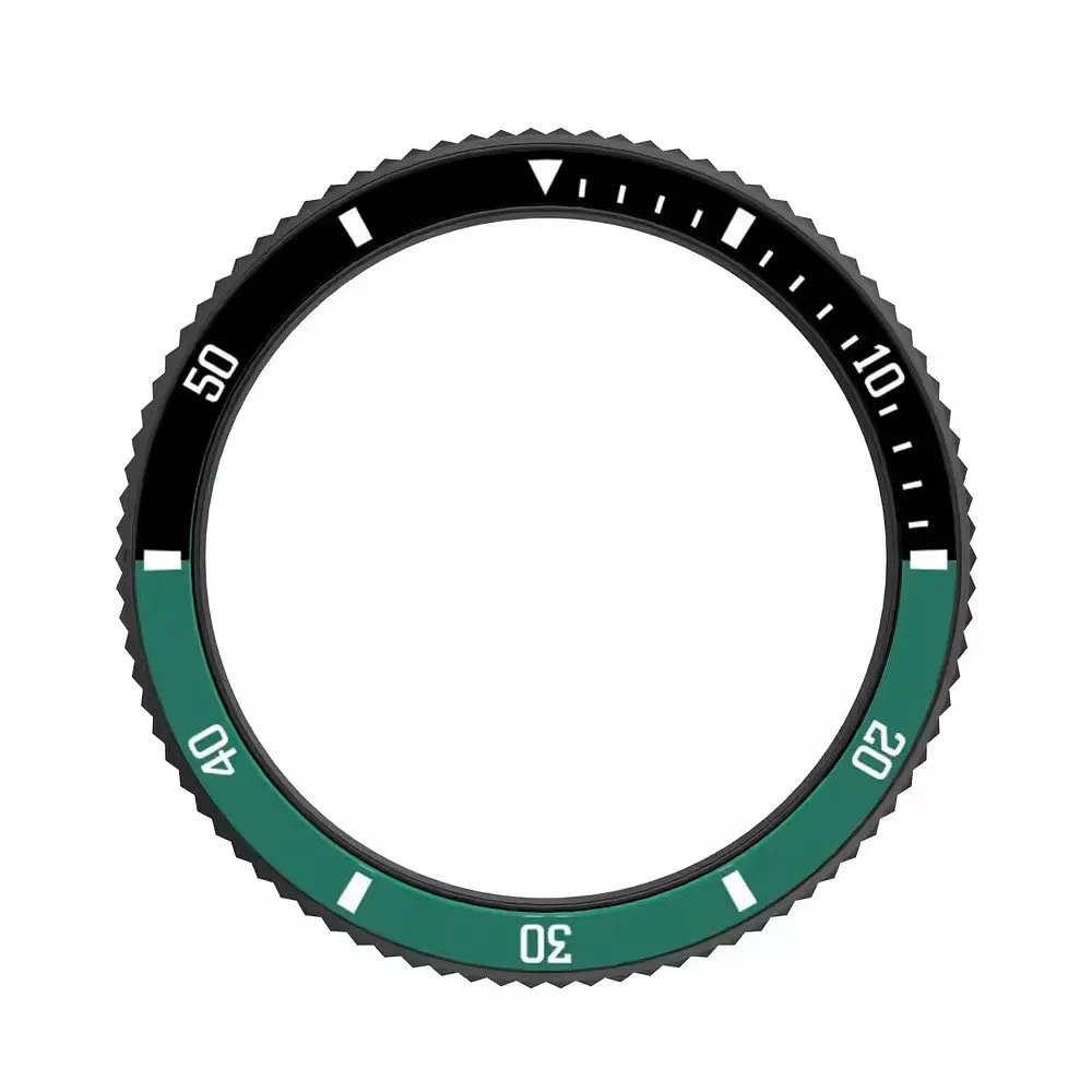 Безель Black-green та силіконовий ремінець Sikai для смартгодинника Xiaomi Watch S3/S4 - фото 3