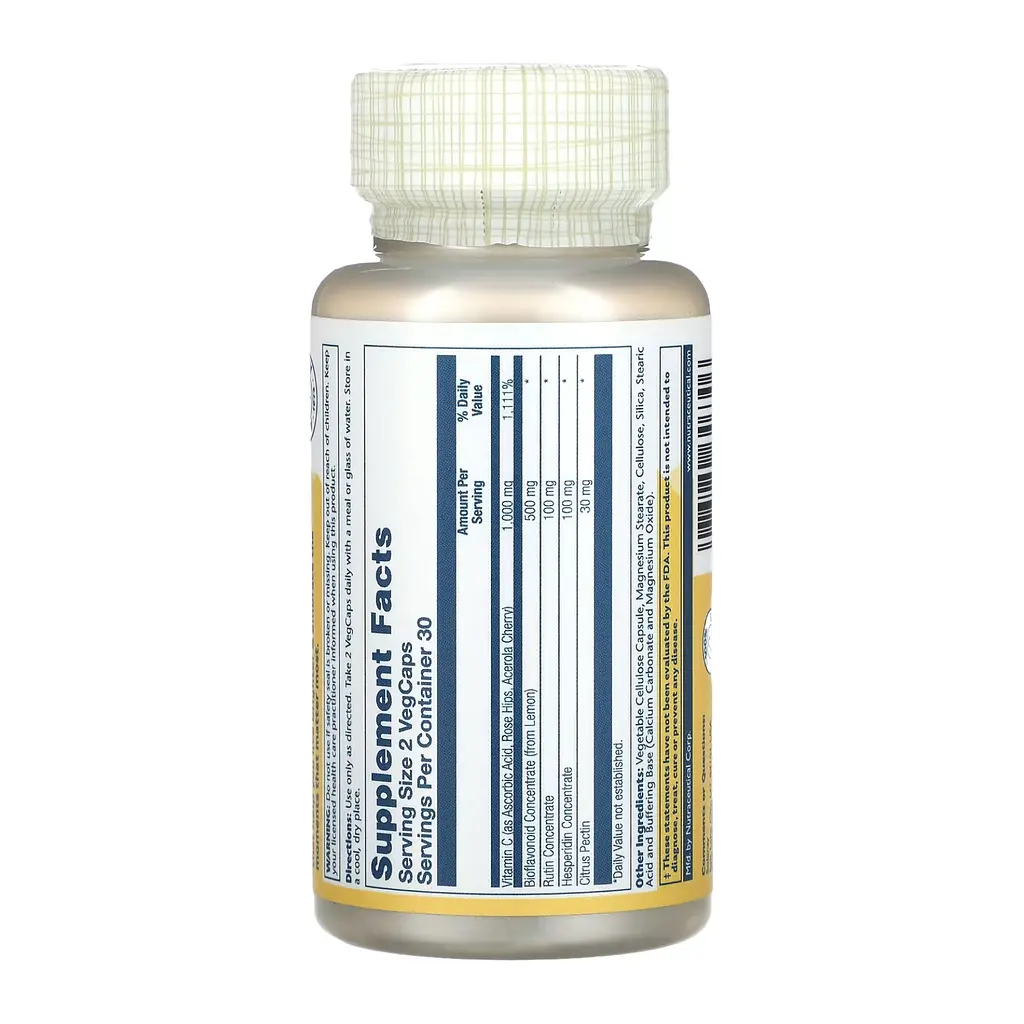 Вітаміни Solaray Super Bio Vitamin C 1000 мг 60 капсул - фото 2
