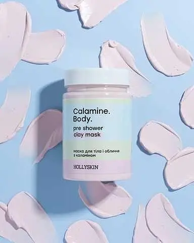 Маска для тіла і обличчя Hollyskin Calamine Body з Каламіном від прищів 300 г - фото 2