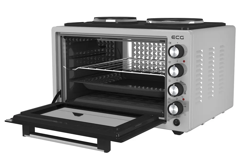 Електродуховка з конфорками ECG ETH 3701G 37 л - фото 4