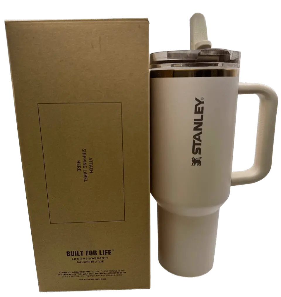 Термос термочашка Stanley Quencher ProTour Flip Straw Tumbler з нержавіючої сталі Cream White 1,18 л KT7001986 - фото 2