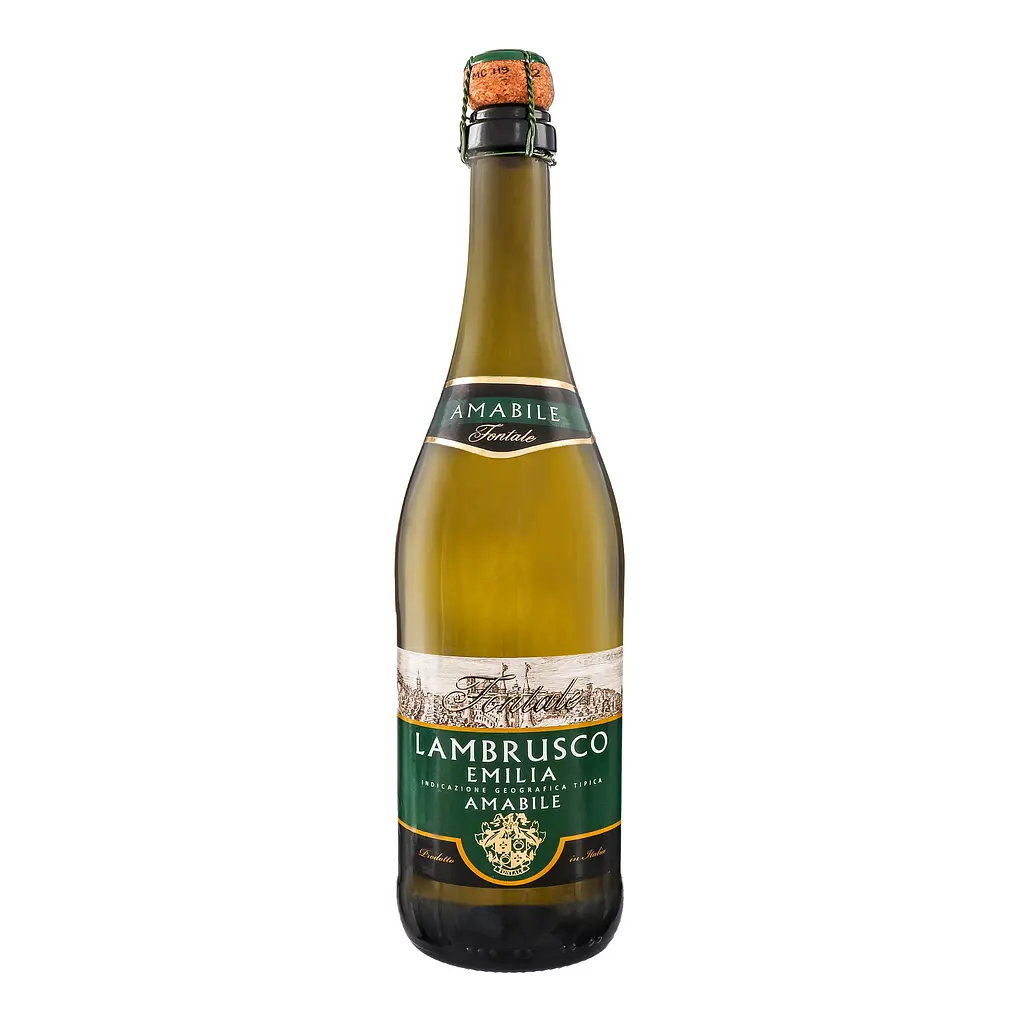 Вино ігристе Fontale Lambrusco Emilia Amabile бiле напівсолодке 0.75 л - фото 2