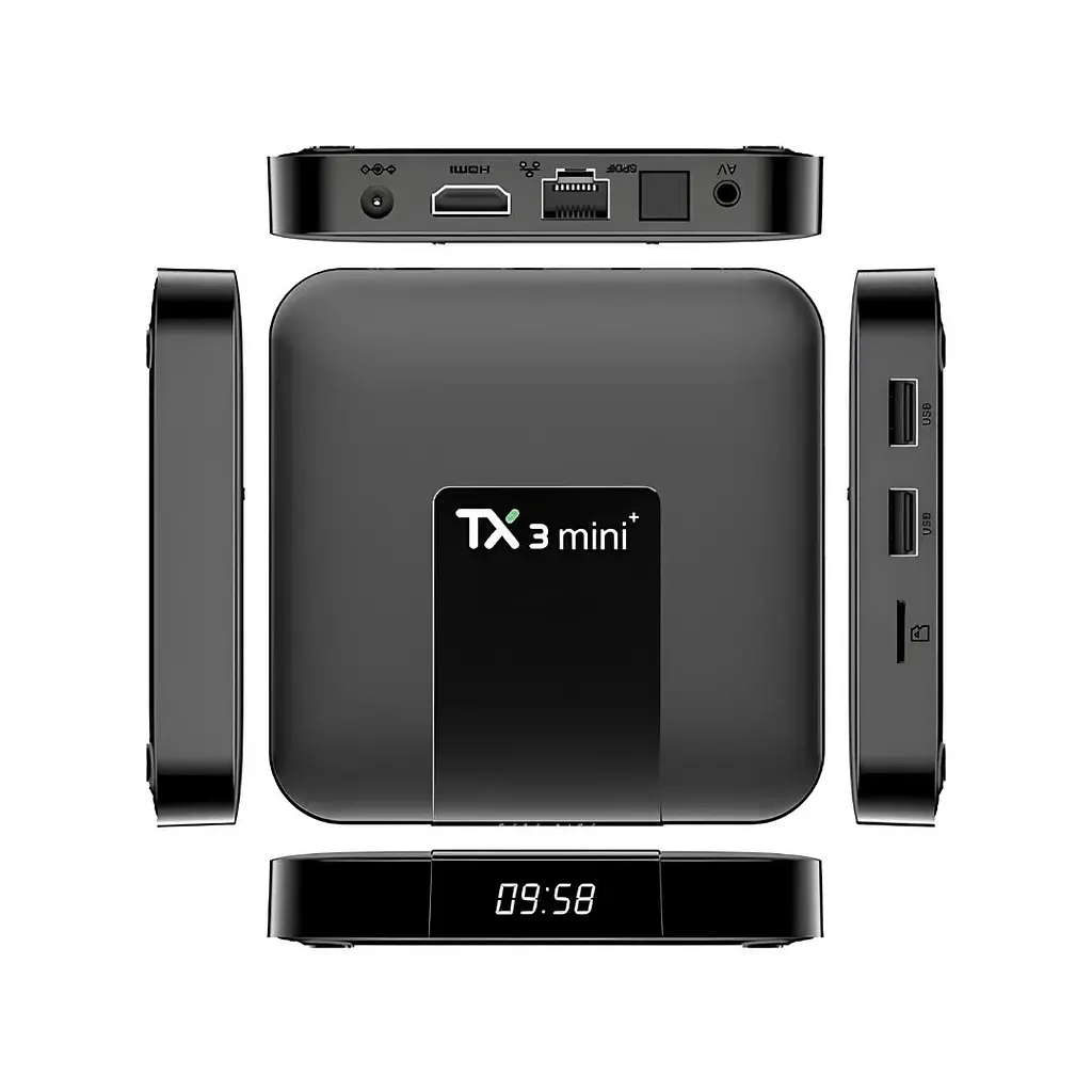 Смарт ТВ-приставка Tanix TX3 mini+ 4/32GB Android (TBT30432B 4463) Черная - фото 4