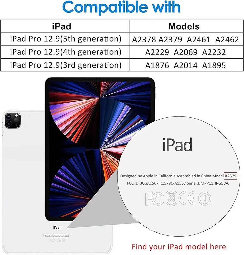 Avakot Пакет із 2 захисних скла для iPad Pro 12.9 | Загартована скляна плівка, сумісна з iPad Pro 12,9 дюйми 5ª/4ª/3ª | - фото 5