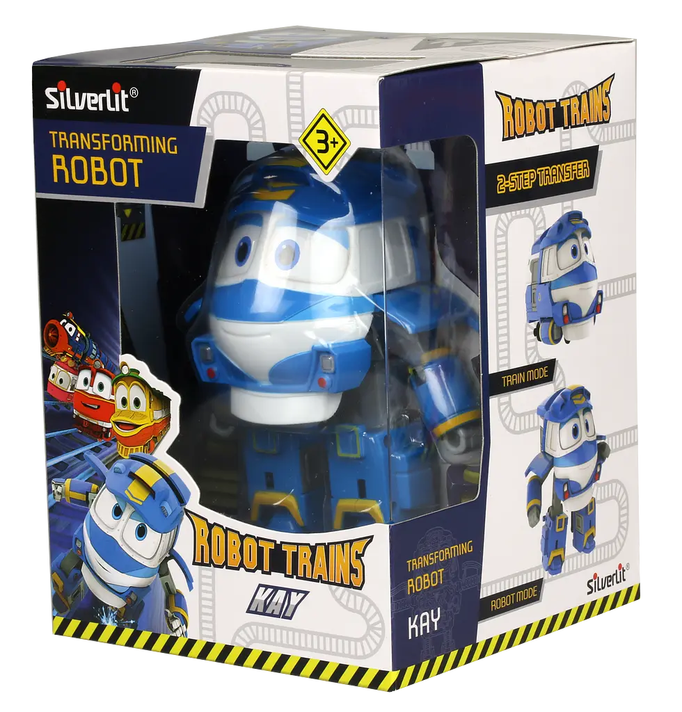 Трансформер паровозик Silverlit Robot Trains Кей, 11,8 см (80164) - фото 6