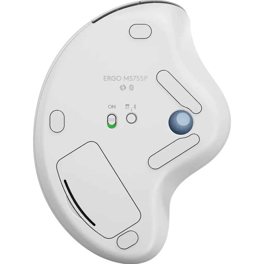 Миша Logitech M575S Ergo Wireless Trackball Off-White (910-007030) - фото 2