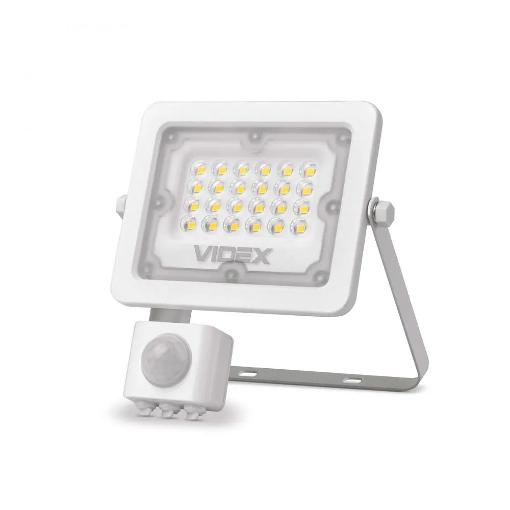 Прожектор Videx LED F2e 10W 900Lm 5000K 220V з датчиком руху та освітленості (VLE-F2e-105W-S) - фото 2