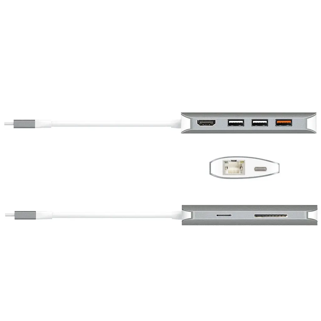 USB-Хаб j5create JCD383-N, USB Type-C 9-в-1 (JCD383-N) - фото 3