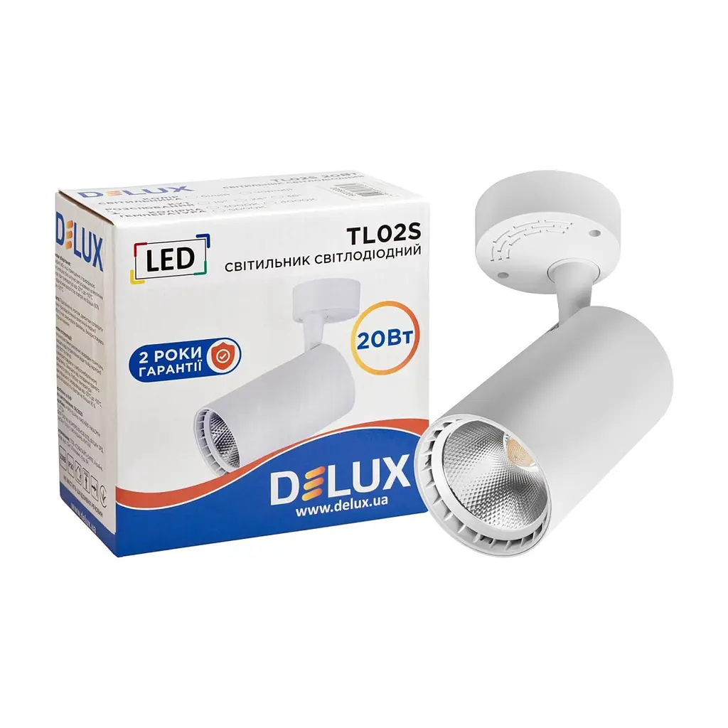 Спот Delux TL02S 20 Вт 4000K (90015900) - фото 3