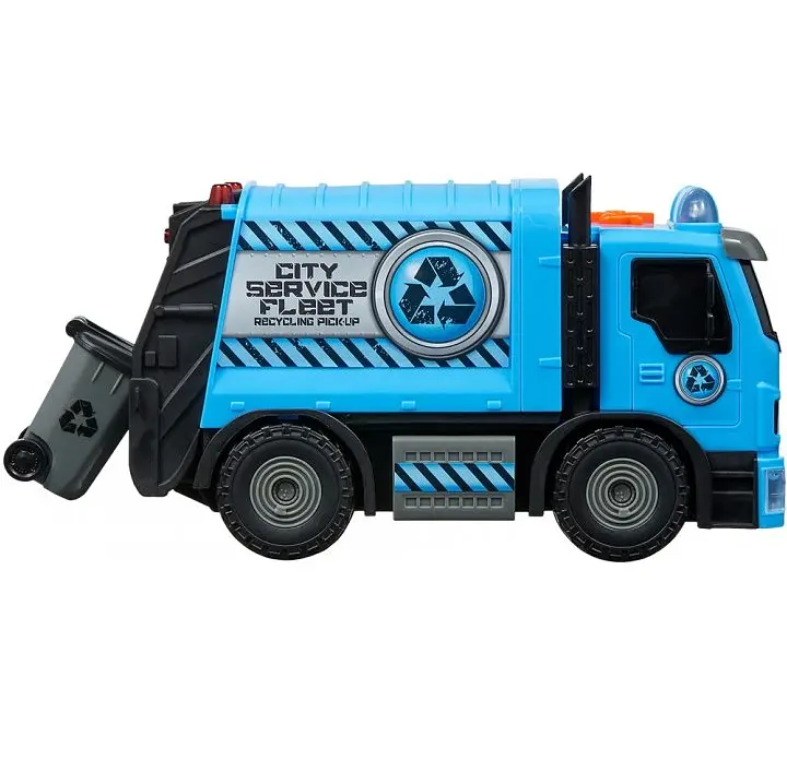 Машинка Road Rippers City Service Fleet Сміттєвоз, блакитна, моторизована (20191) - фото 3