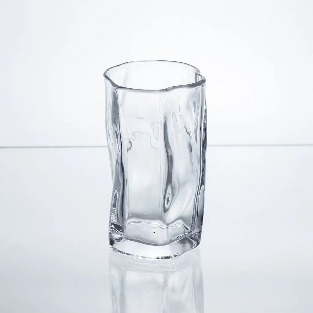 Набір склянок для напоїв Yiwu Crinkle Glass 6 штук по 270 мл для лимонадів соку води коктейлів склянки скляні HP-17-62 - фото 3