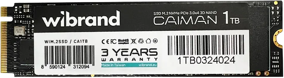 SSD M.2 Накопичувач Wibrand Caiman 1TB (WIM.2SSD/CA1TB) - фото 2