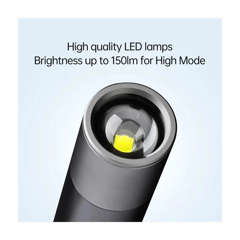 Ліхтар NexTool Zoom Flashlight, 150 лм, алюмінієвий корпус (NE20162) - фото 3