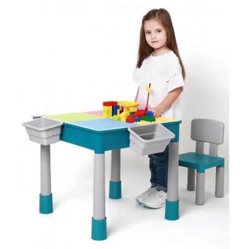 Дитячий стіл Microlab Toys Конструктор Ігровий Центр + 1 стілець (GT-16) - фото 7