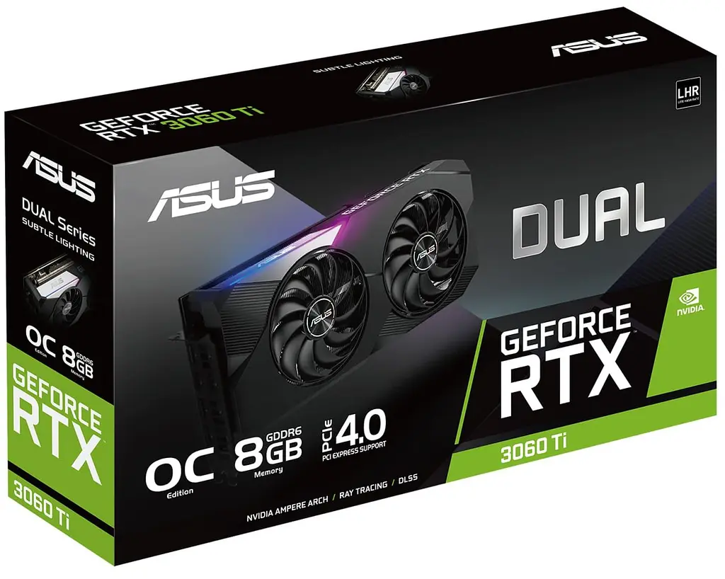 Відеокарта ASUS RTX 3060 Ti 8GB Dual V2 OC LHR (DUAL-RTX3060TI-O8G-V2) (GDDR6, 256 bit, PCI-E v4.0 x16) Б/в - фото 7