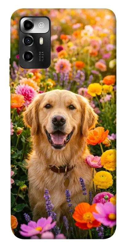 TPU чохол Demsky Flowery labrador для ZTE Blade A72