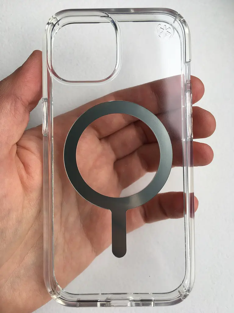 Оригінальний протиударний чохол для iPhone 13/14/15 Speck Presidio Clear Case MagSafe прозорий (150553-3240) - фото 6