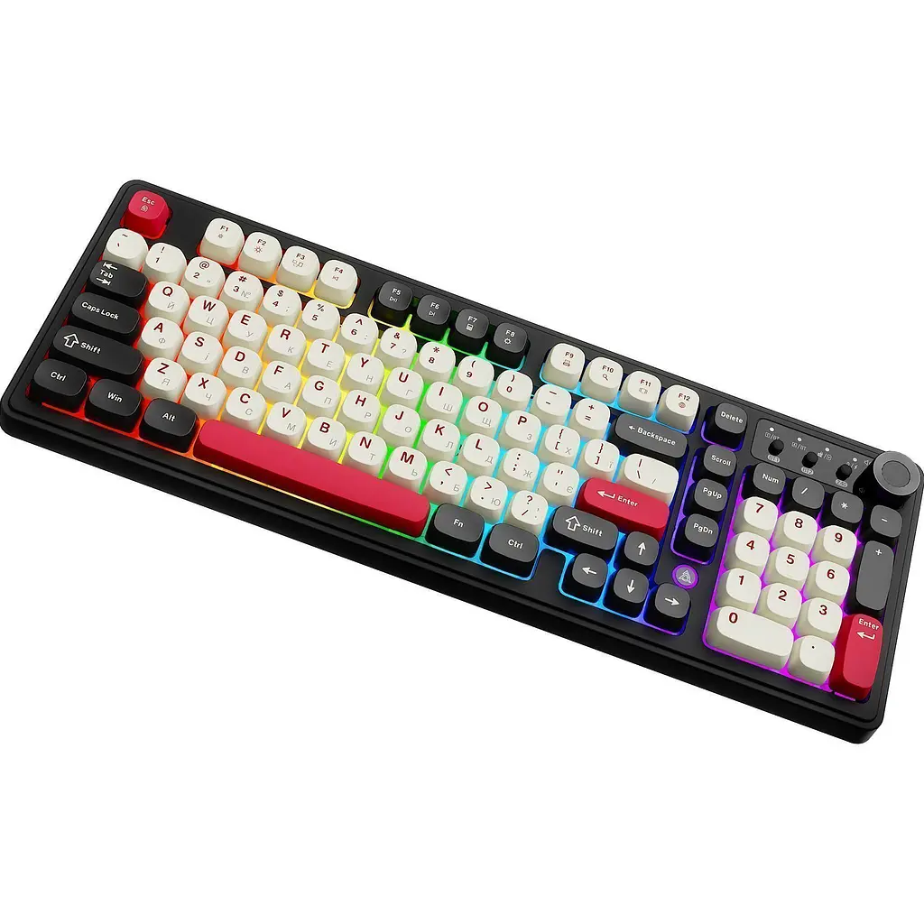 Клавіатура Ajazz AF98 Plus Black/White/Red (AF98-PLUS-BSR) [156893] - фото 2
