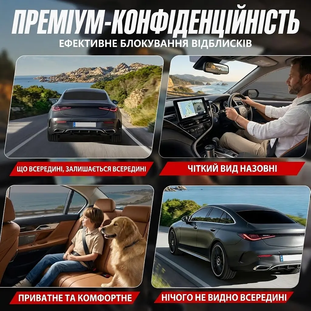 Керамічна Тонувальна плівка VLT 5% IR 95% UV 100% Ширина 75 см Довжина 1 Метр Атермальна (NC05100) - фото 4