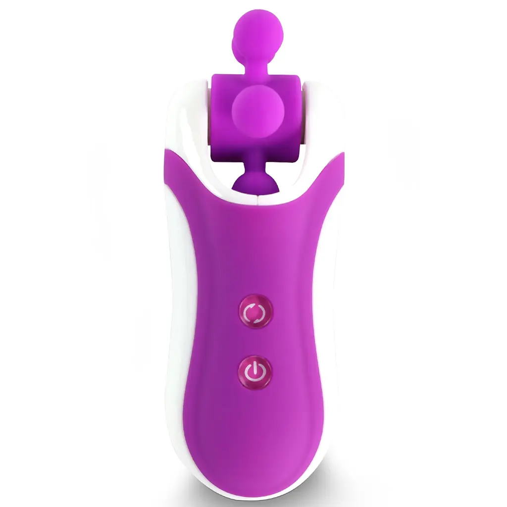 Стимулятор з імітацією оральних пестощів FeelzToys - Clitella Oral Clitoral Stimulator Purple - фото 2