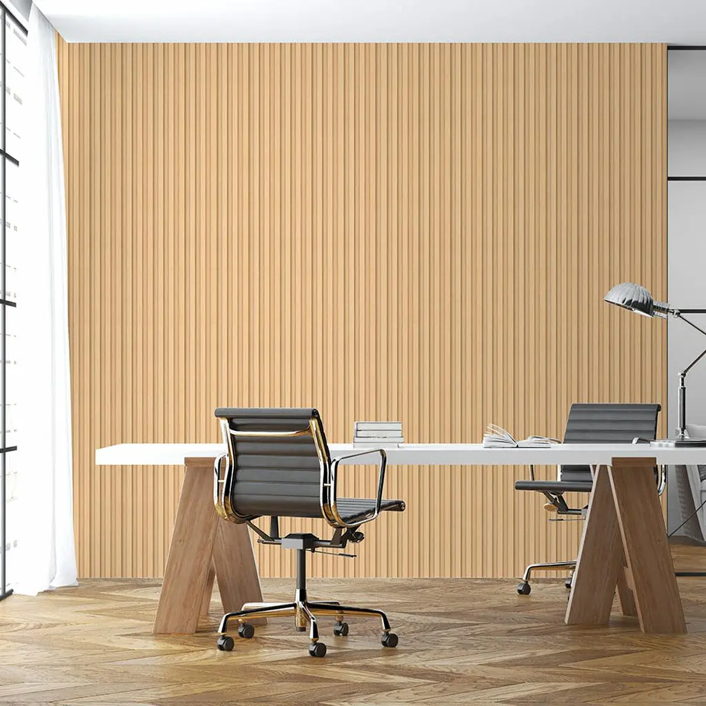 Рейка декоративна Sticker Wall WPC стінова 3000х165х23мм Світле дерево SW-00002572- - фото 7