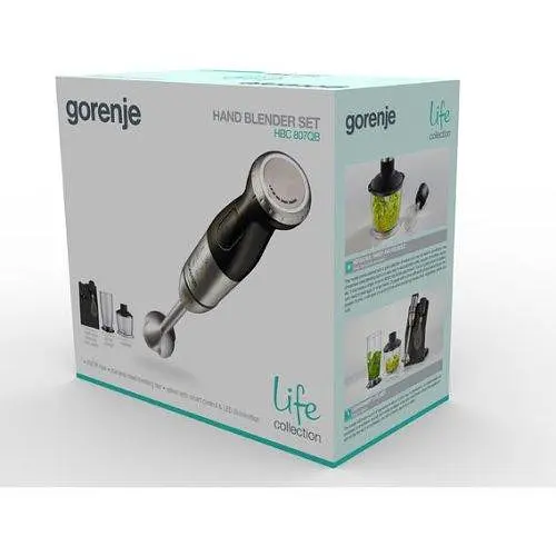 Занурювальний блендер Gorenje HBC807QB - фото 3