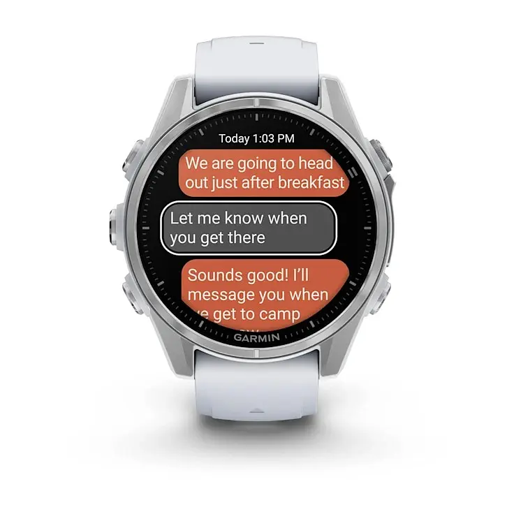 Смарт-годинник Garmin Fenix 8 43mm Amoled Silver with Whitestone Silicone (010-02903-00) - фото 9
