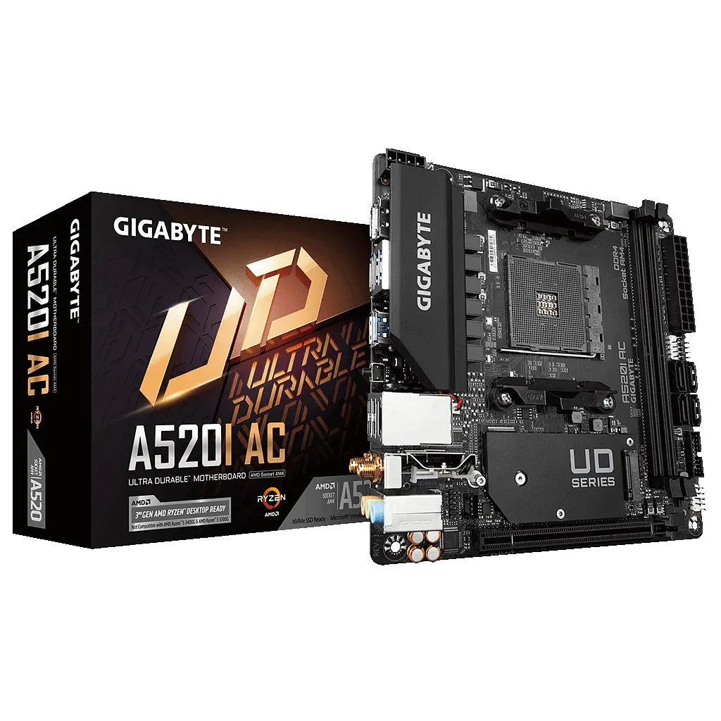 Материнська плата GIGABYTE A520I AC - фото 2