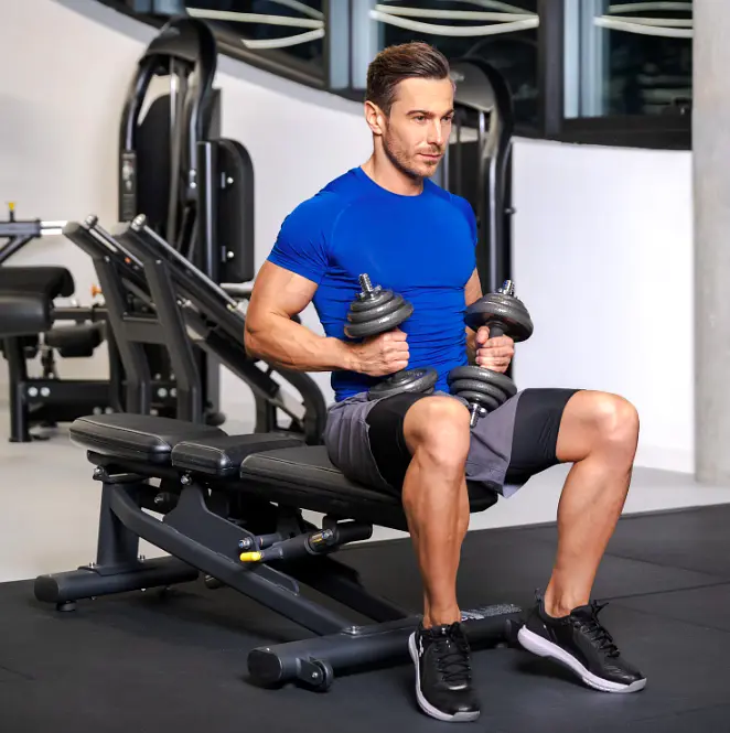Набір гантелі в кейсі Gymtek чавунні 2х10кг - фото 9