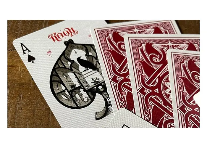 Карти гральні United States Playing Card Company Ravn IIII by Stockholm17 (red) (PC_R317R) - фото 4