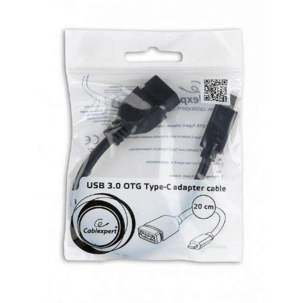 Дата кабель OTG USB 3.0 AF to Type-C 0.2m Cablexpert (A-OTG-CMAF3-01) - фото 2