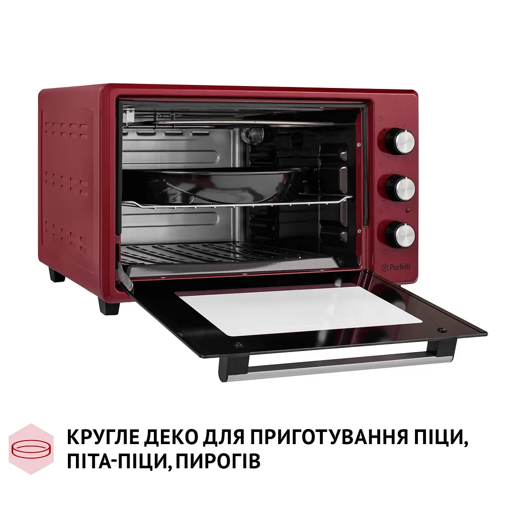 Електрична піч Perfelli MIRAGE 37 RED - фото 12