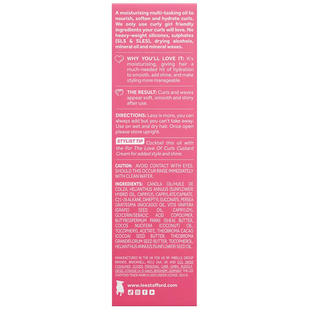Олія для кучерявого волосся Lee Stafford For The Love Of Curls Frizz Taming Oil 50 мл - фото 4